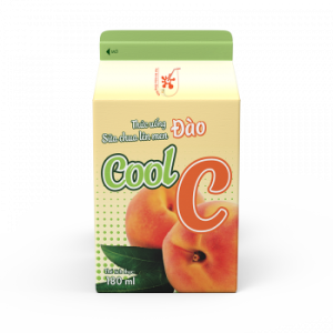 Thức Uống Sữa Chua Lên Men Đào Cool C 180ml