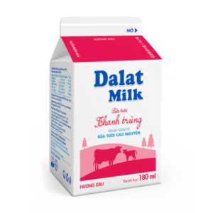 Sữa Tươi Thanh Trùng Hương Dâu 180ml